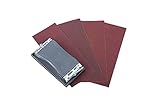 wolfcraft Handschleifer-Set, 41-teilig I 2877000 I ideal für Renovierungsarbeiten, inkl. 40 Schleifstreifen mit Körnung 60, 80, 120, 180